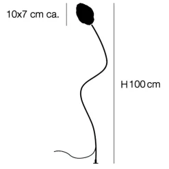 More F Außenstehleuchte H 100cm
