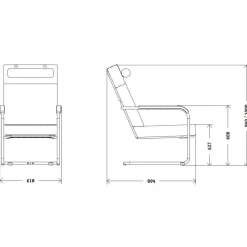 Moser Modell 1437 Hochlehner