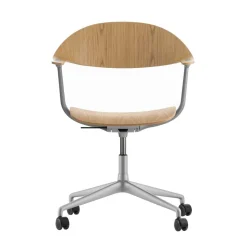 Mynt Bürostuhl Eiche Gestell Aluminium