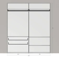 Nex Pur Schrank 201x234cm