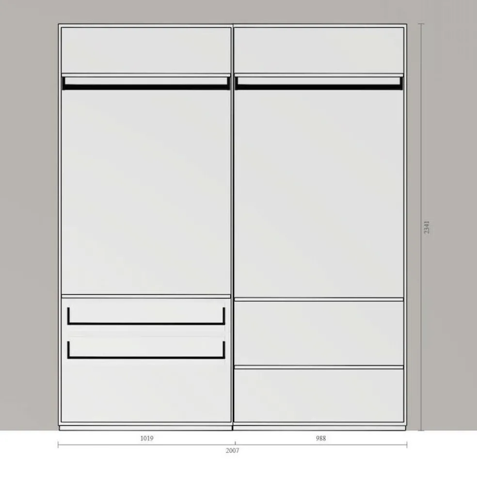 Nex Pur Schrank 201x234cm