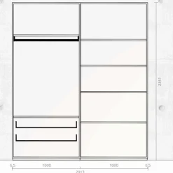 Nex Pur Schrank 201x234cm