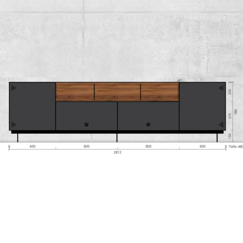 Nex Sideboard 281,2x48x78cm
