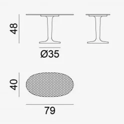 Next 147 Beistelltisch H 45cm