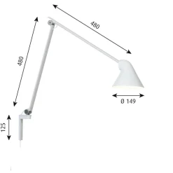 NJP LED Wandleuchte lang