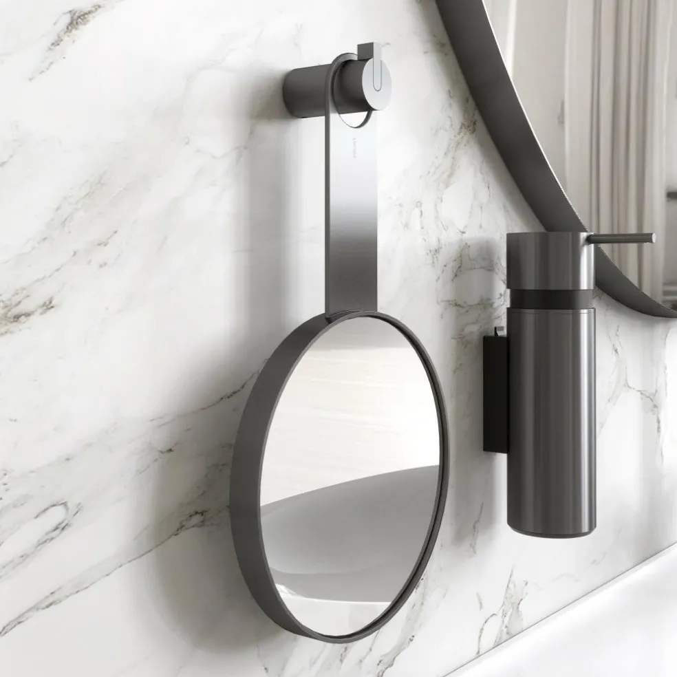 Nova2 1982 Kosmetik Handspiegel mit 5-fach Vergrößerung