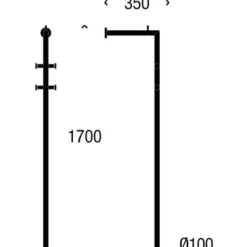 Nova Kleiderständer für Wandmontage