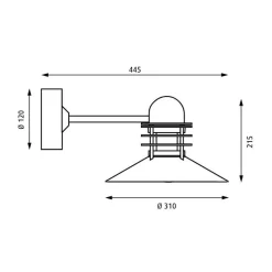 Nyhavn Außenwandleuchte