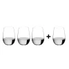 O Wine Riesling / Sauvignon Weinglas 3+1 gratis