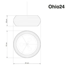 Ohio Pendelleuchte weiß