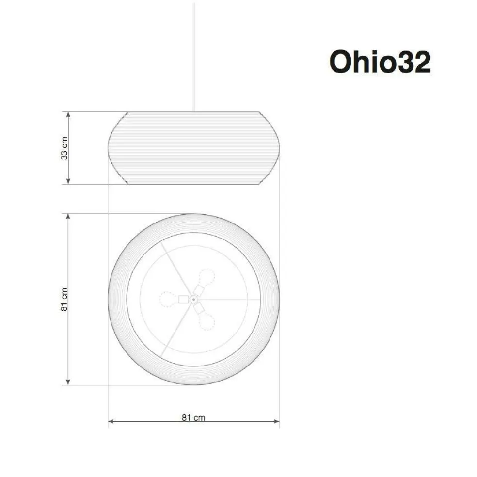 Ohio Pendelleuchte weiß