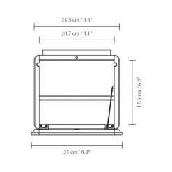 One More Look Wandspiegel mit Regal