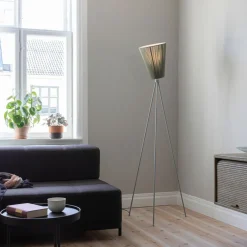 Oslo Wood Stehleuchte Gestell Hellgrau