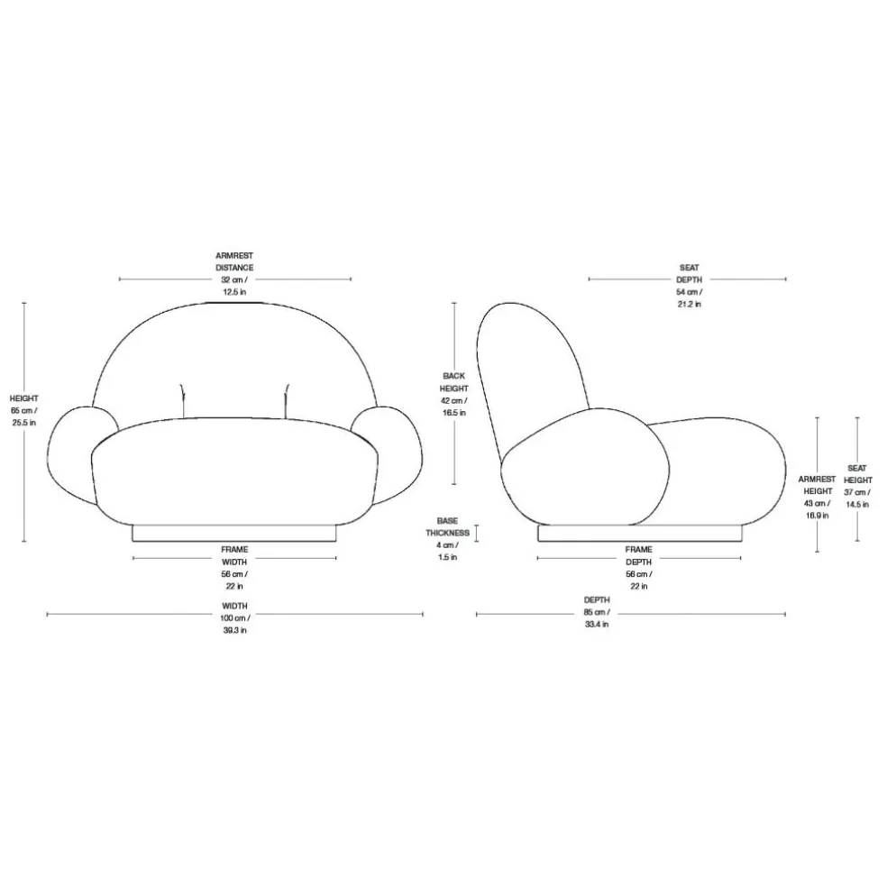 Pacha Lounge Chair mit Armlehnen
