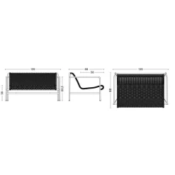 Palissade Cord Lounge Sofa