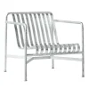 Palissade Garten Loungesessel mit niedriger Rückenlehne Feuerverzinkt
