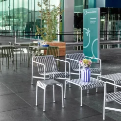 Palissade Garten Loungesessel mit niedriger Rückenlehne Feuerverzinkt