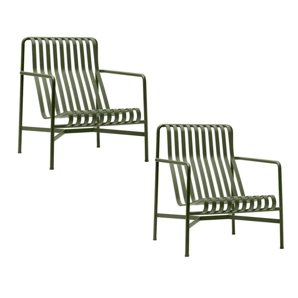 Palissade Garten Loungesessel hoch 2er Set