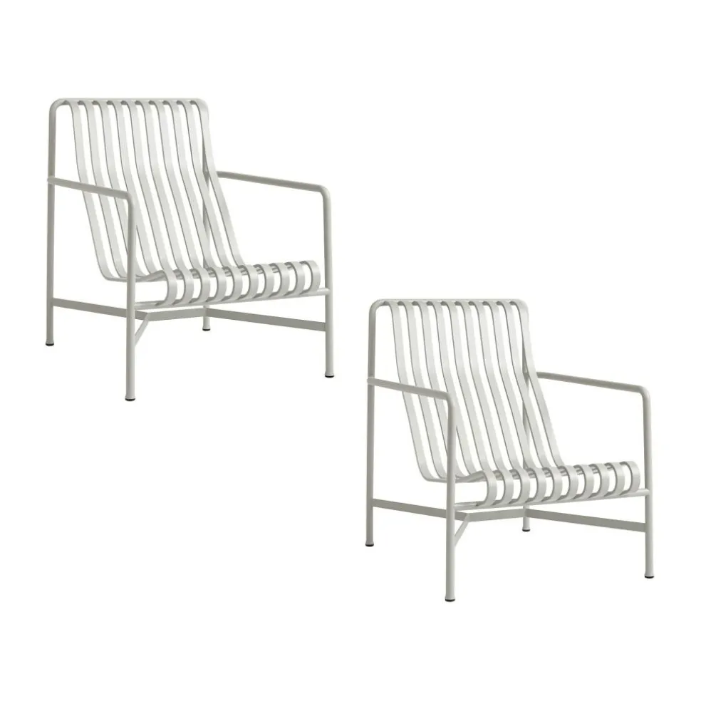 Palissade Garten Loungesessel hoch 2er Set