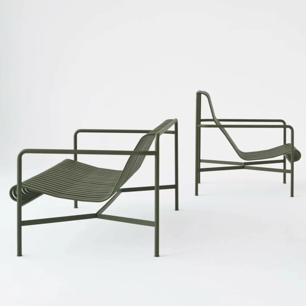 Palissade Garten Loungesessel niedrig 2er Set