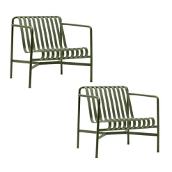 Palissade Garten Loungesessel niedrig 2er Set