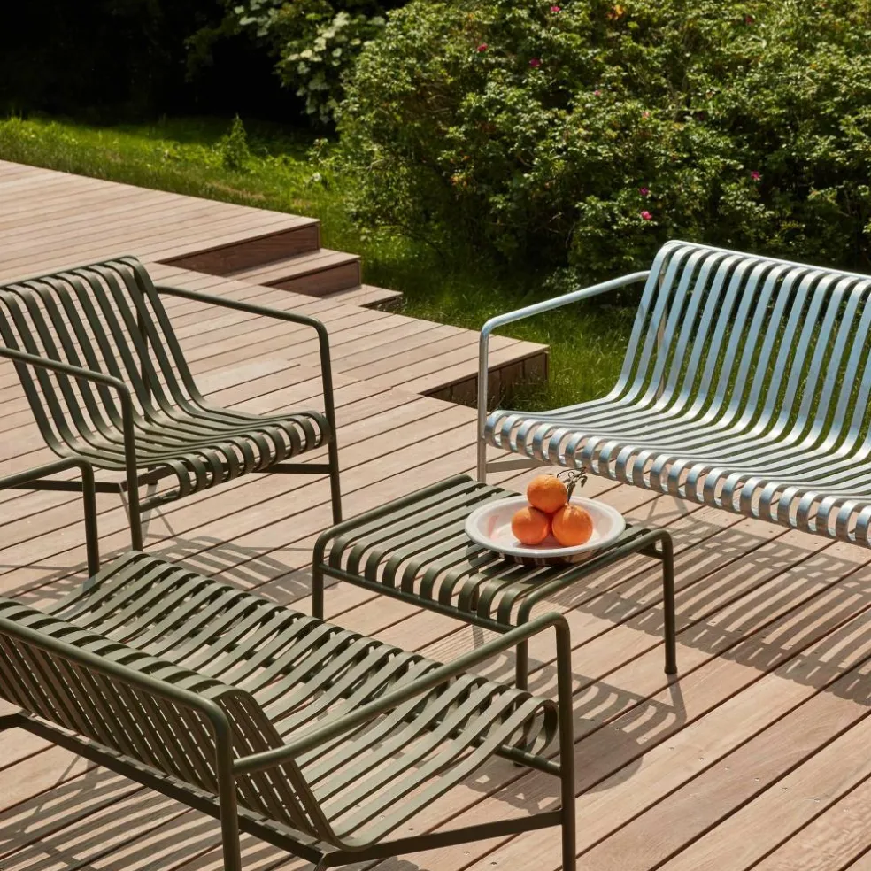 Palissade Garten Loungesessel niedrig 2er Set