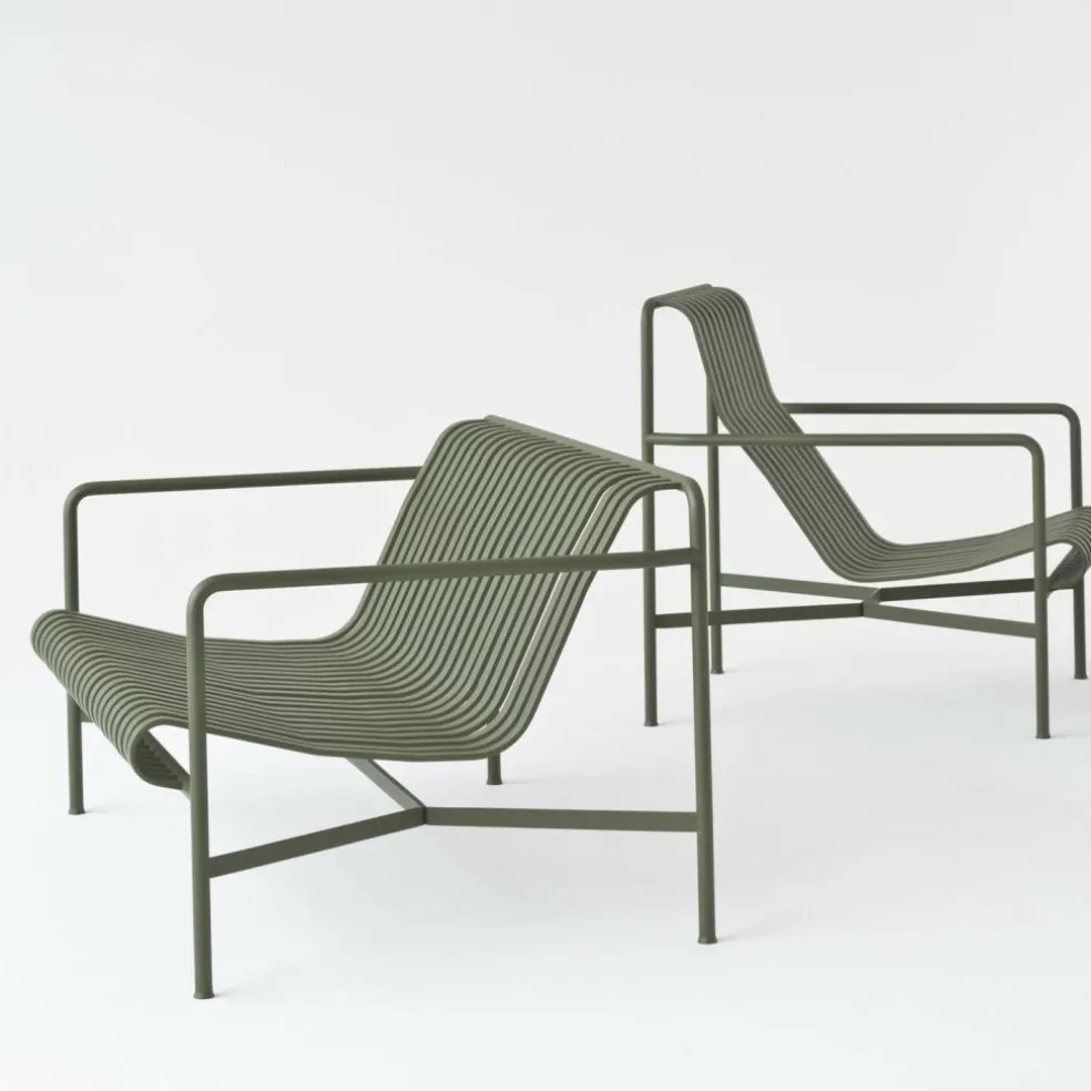 Palissade Garten Loungesessel niedrig 2er Set