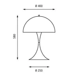 Panthella 400 Tischleuchte