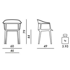 Papyrus Armlehnstuhl