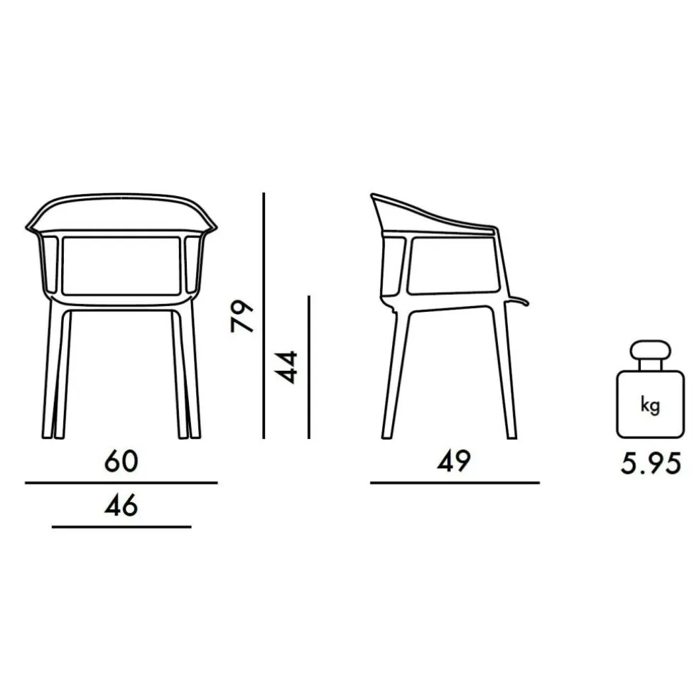 Papyrus Armlehnstuhl