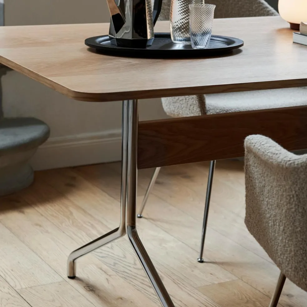 Pavilion AV19 Esstisch 90x200cm Gestell chrom