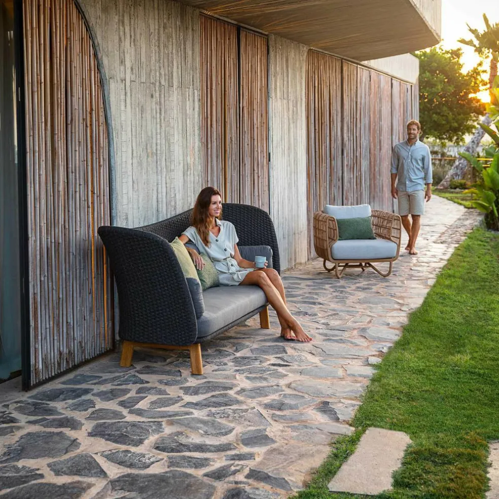 Peacock Wing 3-Sitzer Outdoor Lounge Sofa