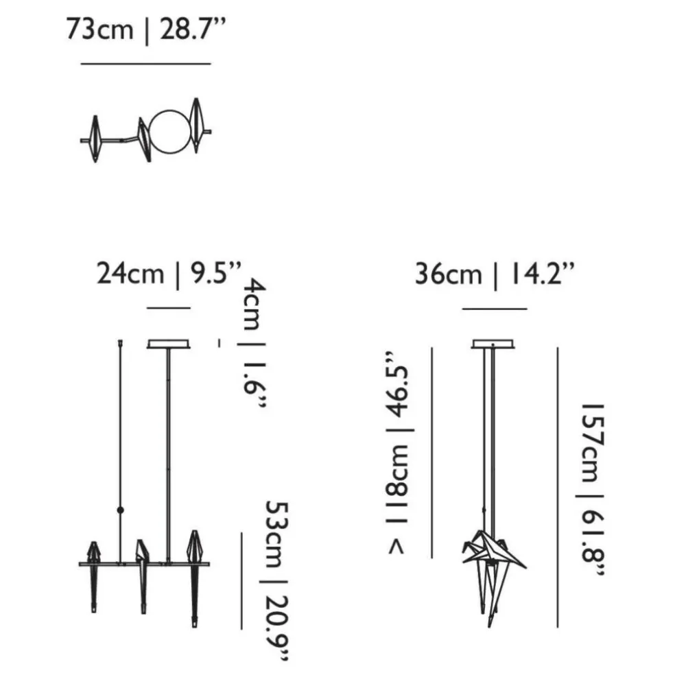Perch Light Branch Small LED Pendelleuchte