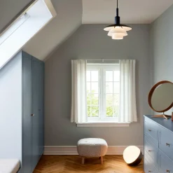 PH 3/3 Pendelleuchte Opalglas und Metall