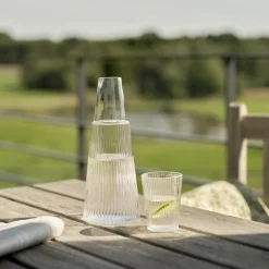 Pilastro Karaffe 1L mit Glas 0,2L