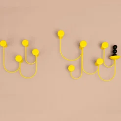 Pina Wandgarderobe mit 4 Haken