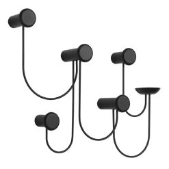 Pina Wandgarderobe mit 5 Haken