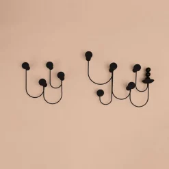 Pina Wandgarderobe mit 5 Haken