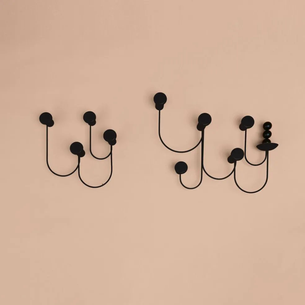 Pina Wandgarderobe mit 5 Haken