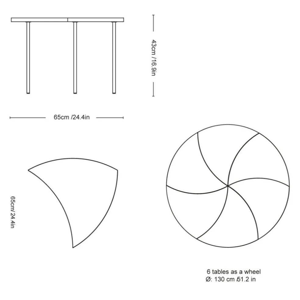 Pinwheel HM7 Beistelltisch