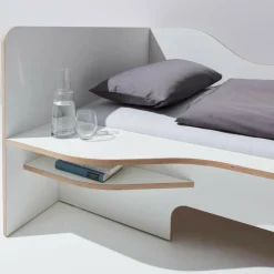 Plane Einzelbett mit Bettkasten rechts 90x200cm