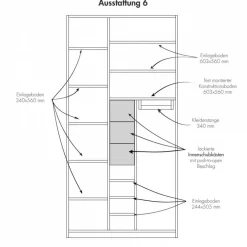 Plane Kleiderschrank Ausstattung 6