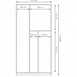 Plane Kleiderschrank Ausstattung 1