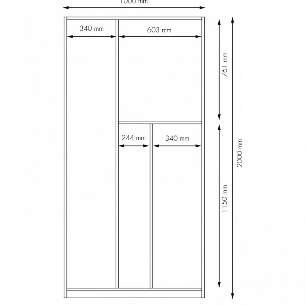 Plane Kleiderschrank Ausstattung 1