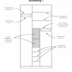 Plane Kleiderschrank Ausstattung 1