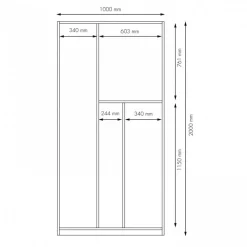 Plane Kleiderschrank Ausstattung 3