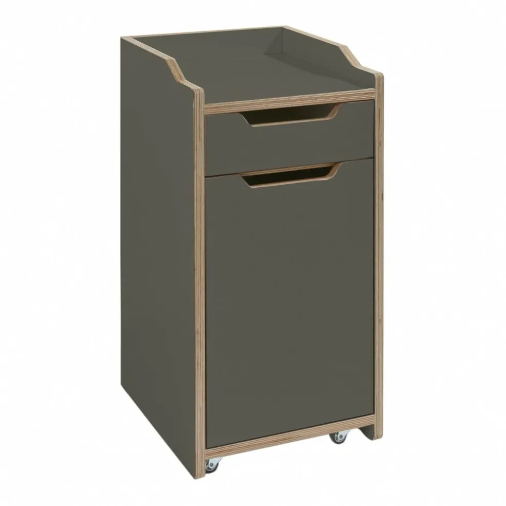 Plane Rollcontainer mit Tür links