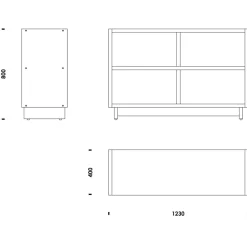 Plank Bücherregal medium