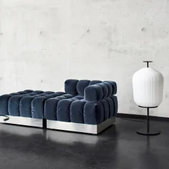 Plissée LED Stehleuchte