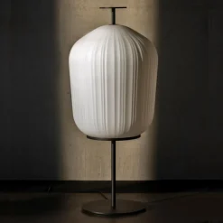 Plissée LED Stehleuchte
